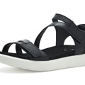 Aravon PC Three Strap Black Women's Sandal - Black