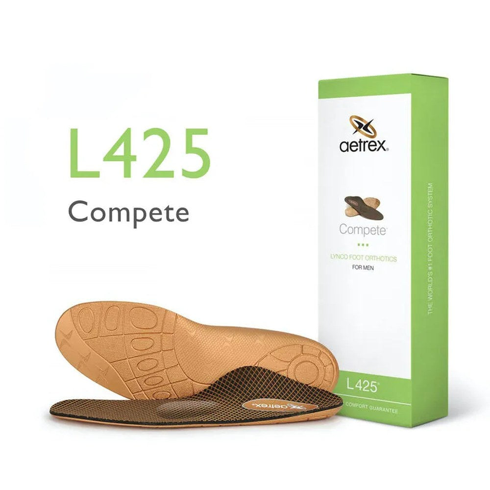 Aetrex Compete Posted W Met Women's Orthotic Insole - Copper