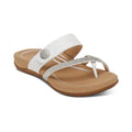 Aetrex Izzy Sparkle Women's Sandal - White