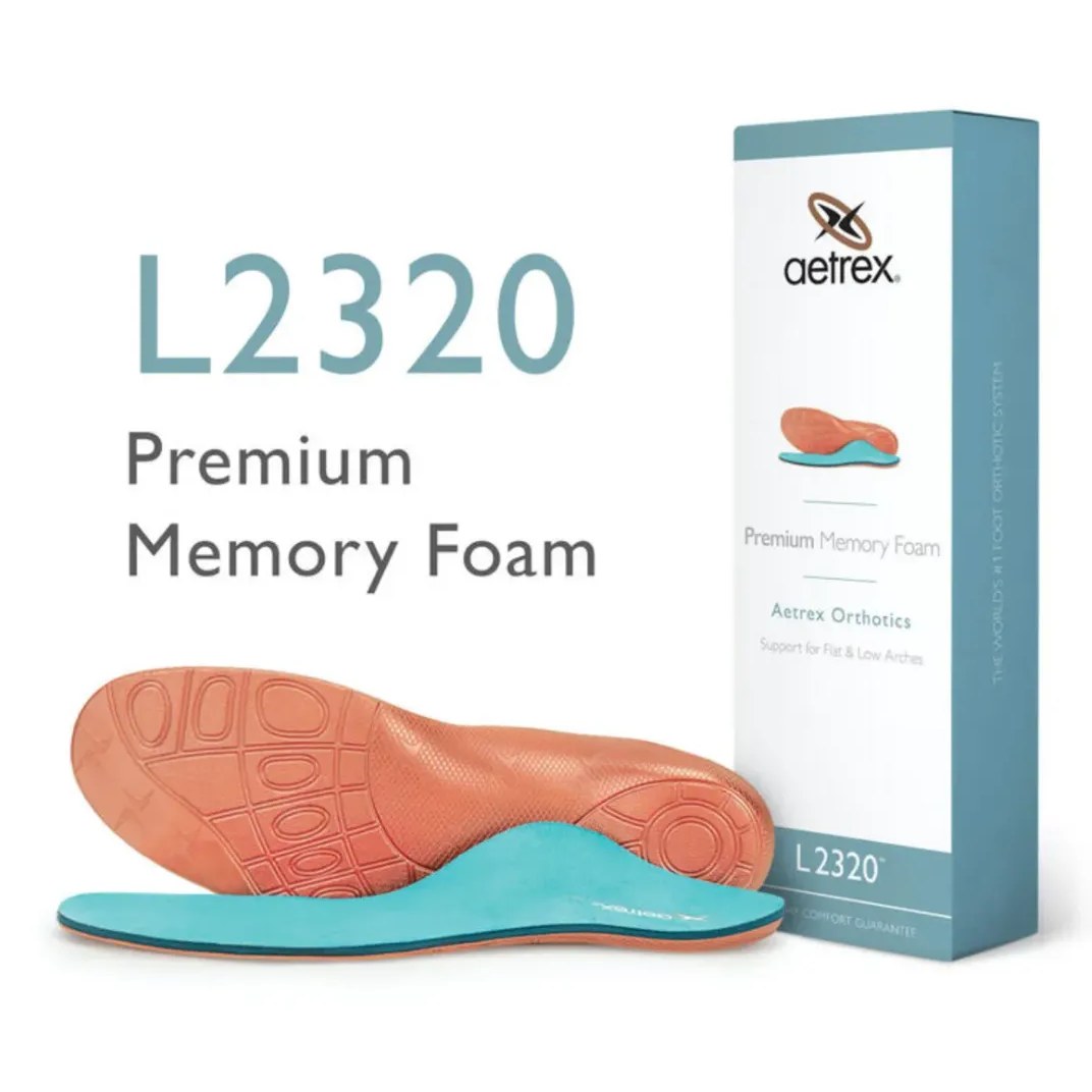 Aetrex Memory Foam Posted Orthotic Insole - Copper