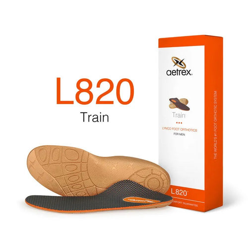 Aetrex Train Posted Orthotic Insole - Blue/Orange