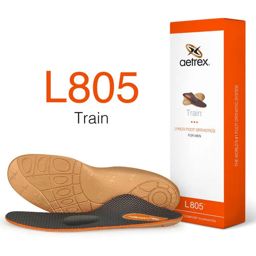 Aetrex Train w/ MetPad Orthotic Insole - Blue/Orange