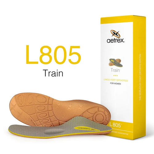 Aetrex Train w/ MetPad Orthotic Insole - Grey/Green