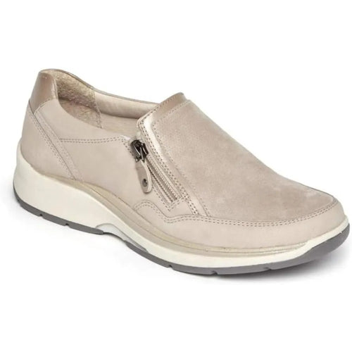 Aravon Pyper Side Zip Women's Casual Shoe - Taupe