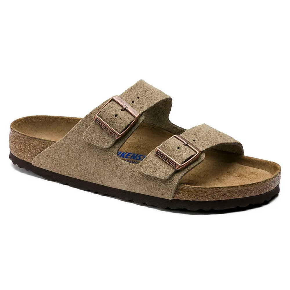 Birkenstock Arizona Suede Lthr Sandal - Taupe