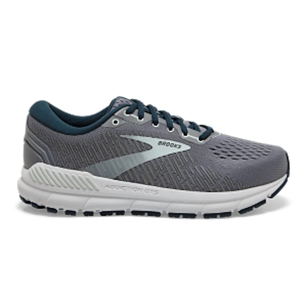 Brooks Addiction GTS 15 Men's Running Shoe - Grey/Navy/Aqua