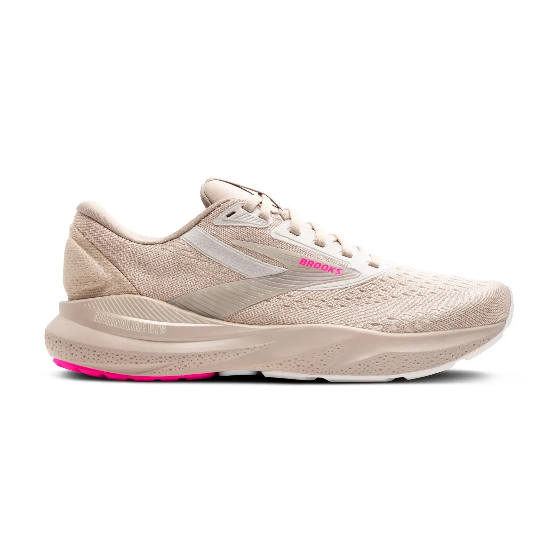 Brooks Adrenaline GTS 24 Men's Running Shoe - Chateau Grey/Coconut/Pink
