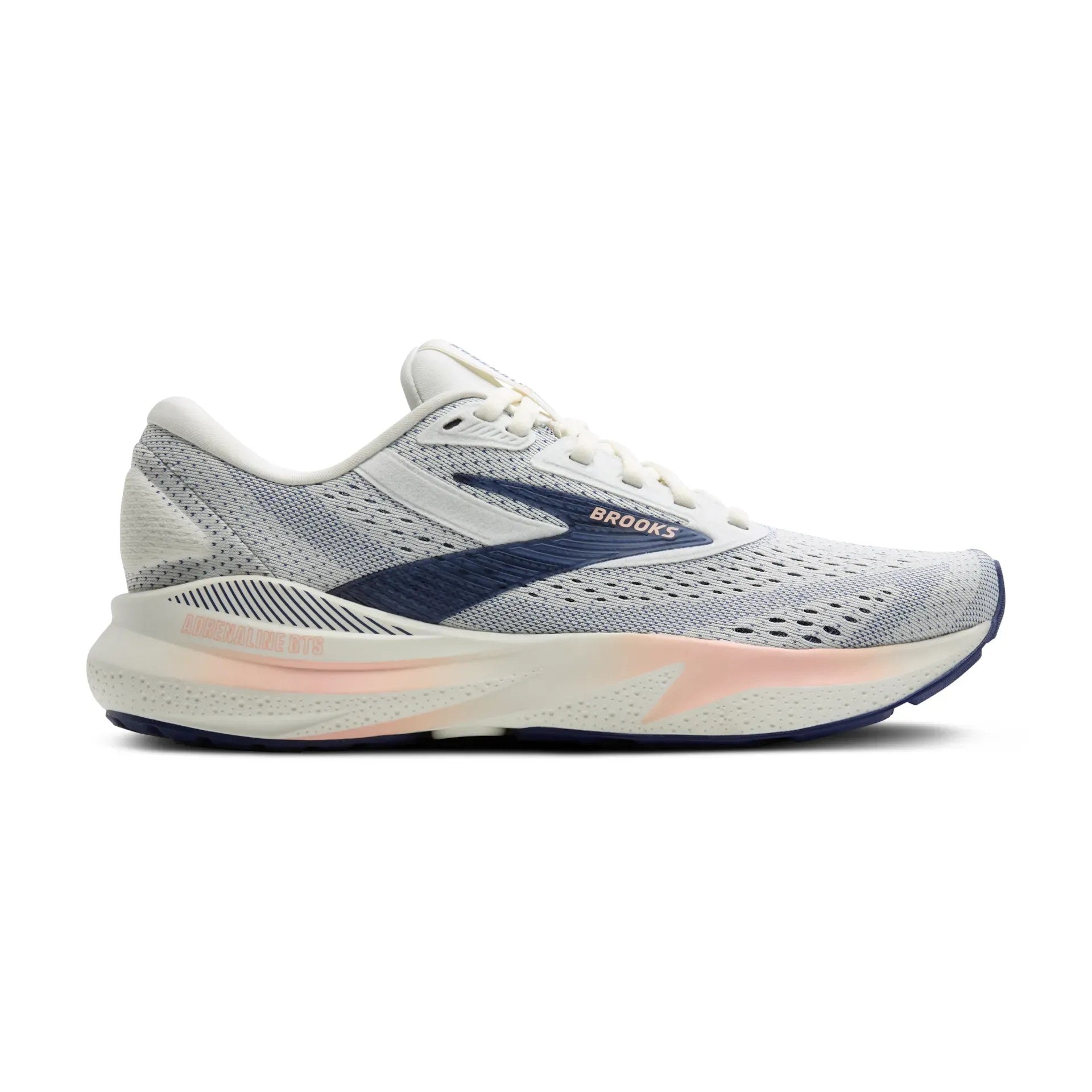 Brooks Adrenaline GTS 24 Women's Running Shoe - Grey/Blue Ribbon/Peach