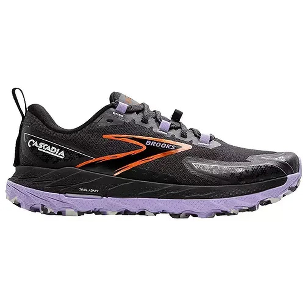 Brooks Cascadia 18 Women's Running Shoe - Ebony/Sweet Lavender/Copper