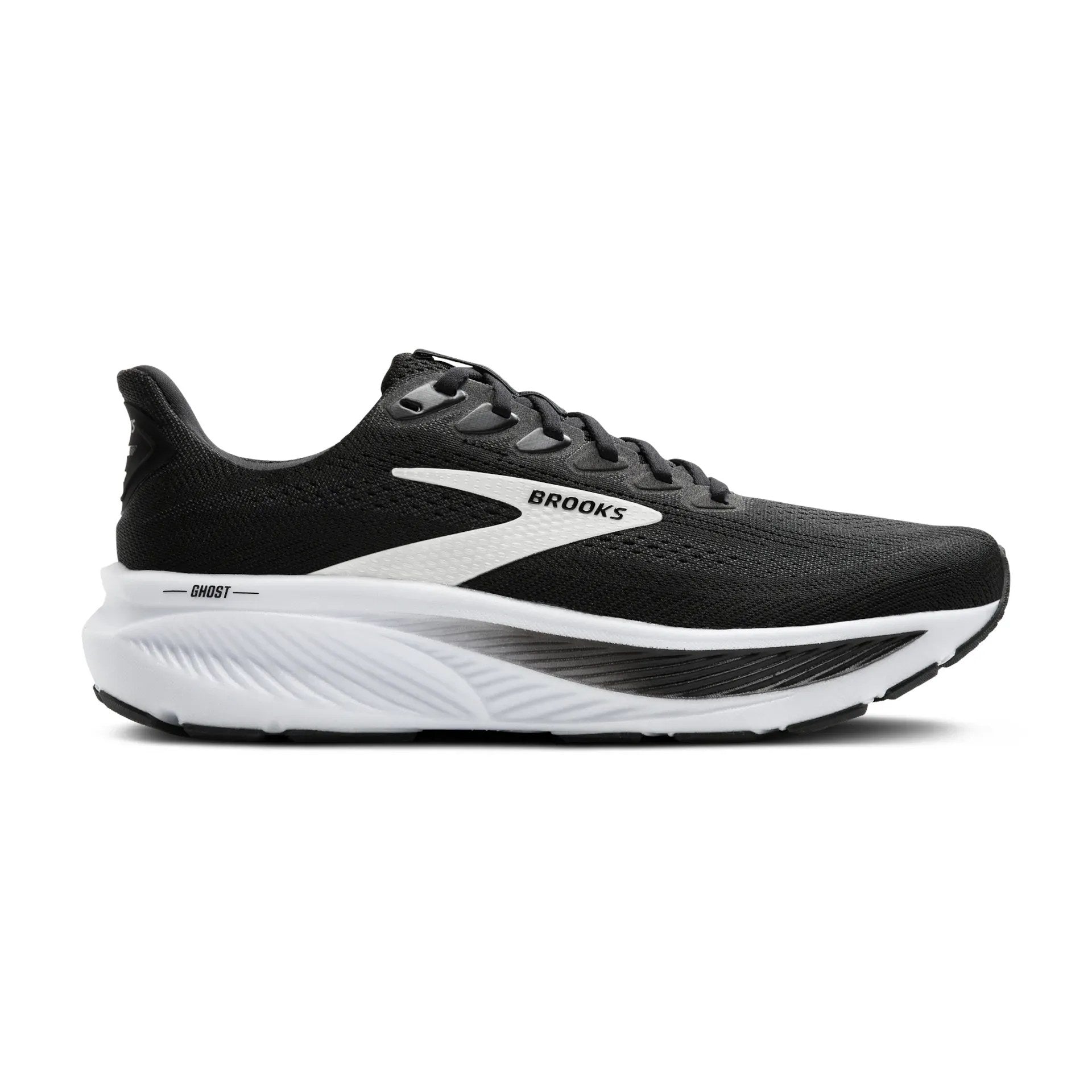 Brooks Ghost 17 Women's Running Shoe - Black/Grey/White