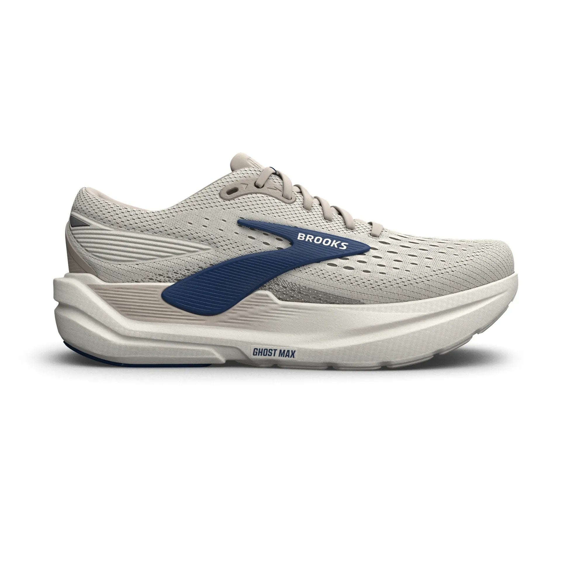 Brooks Ghost Max 3 Men's Running Shoe - Coconut/Chateau/Navy