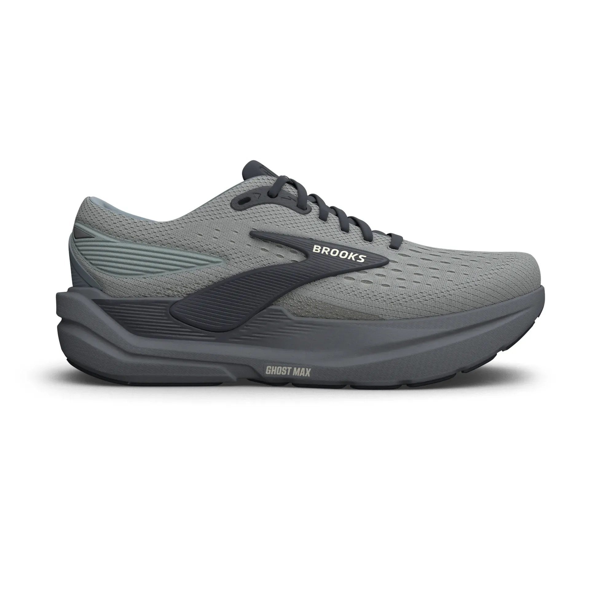 Brooks Ghost Max 3 Men's Running Shoe - Primer Grey/Ebony