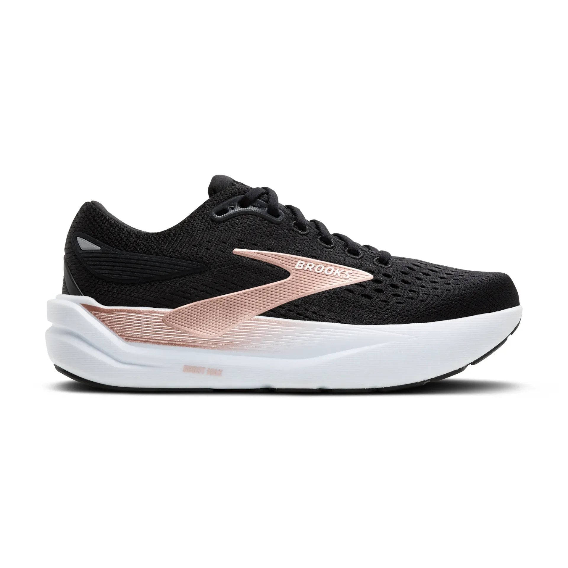 Brooks Ghost Max 3 Women's Running Shoe - Black/Black/Rose Gold