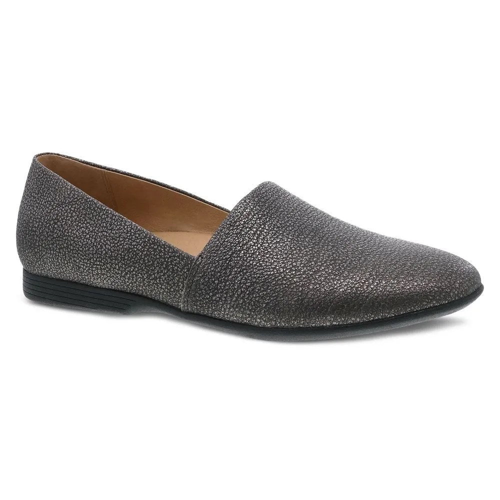 Dansko Larisa Milled Nappa Women's Casual Shoe - Pewter