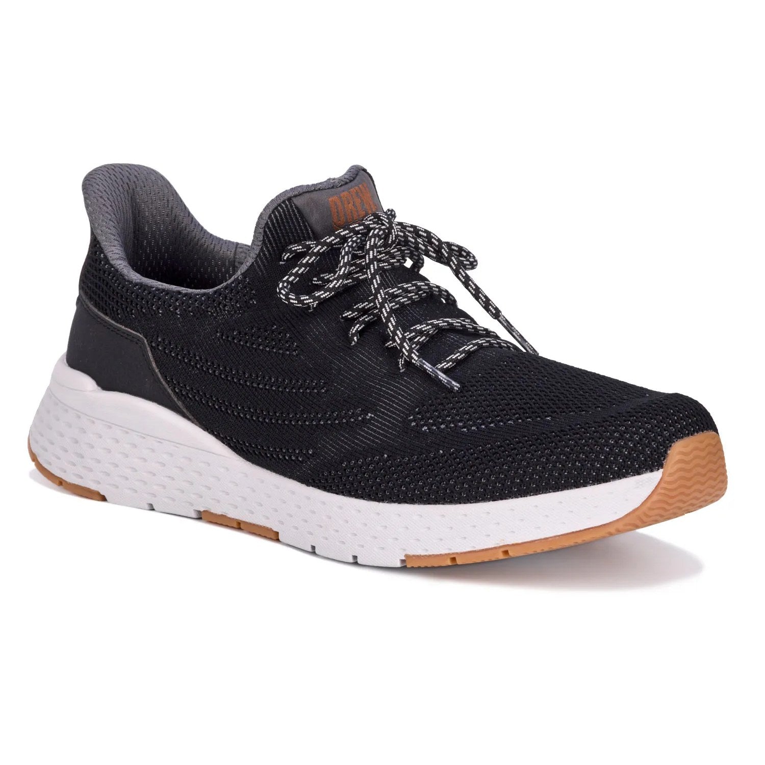 Drew Echo Hands Free Men's Running Shoe - Black Mesh Combo