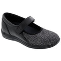 Drew Magnolia Black Stret Women's Casual Shoe - Black Lurex Spark