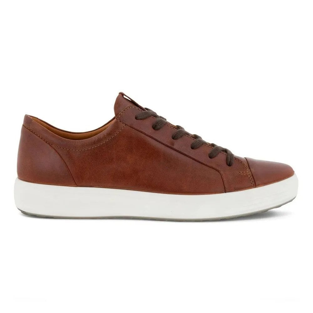 Ecco Soft 7 Sneaker Men's Casual Shoe - Cognac