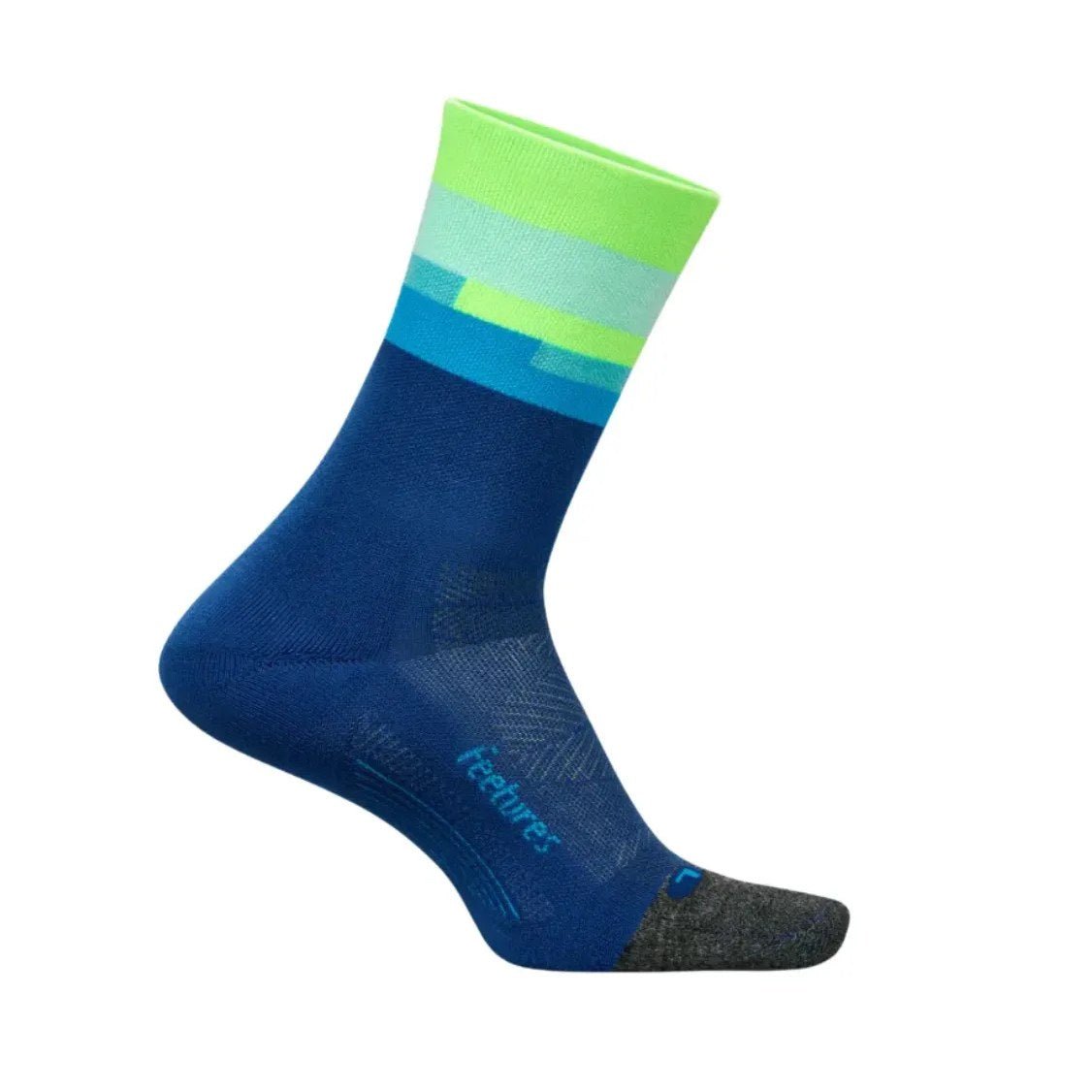 Feetures Elite Lt Crew Sock - Surfboard Blue