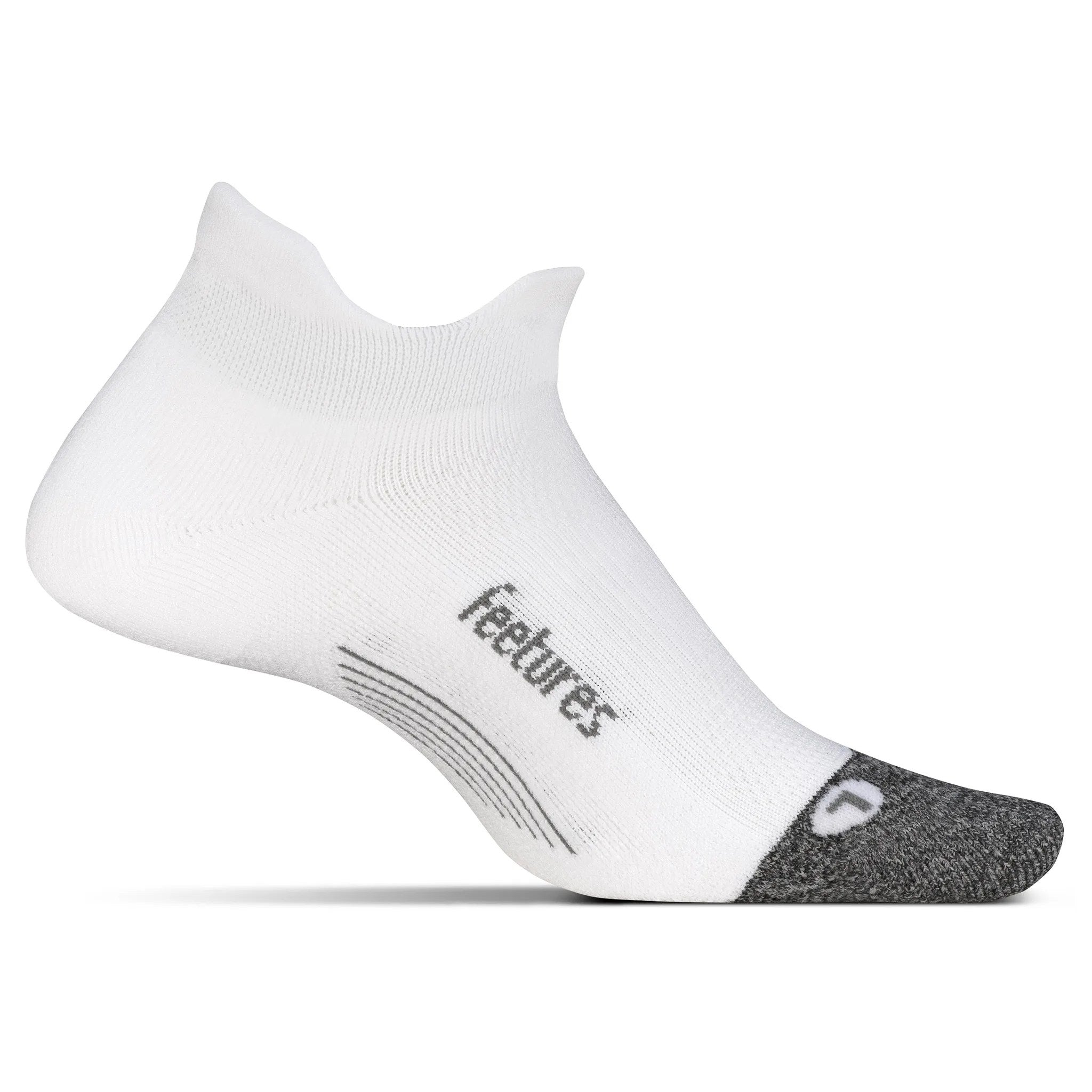 Feetures Light Cushion Tabs Sock - white/grey