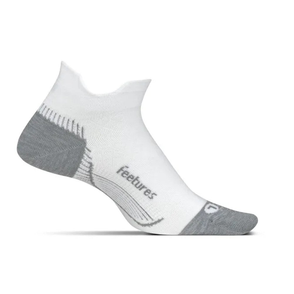 Feetures Plantar Fasciitis Compression Sock - White