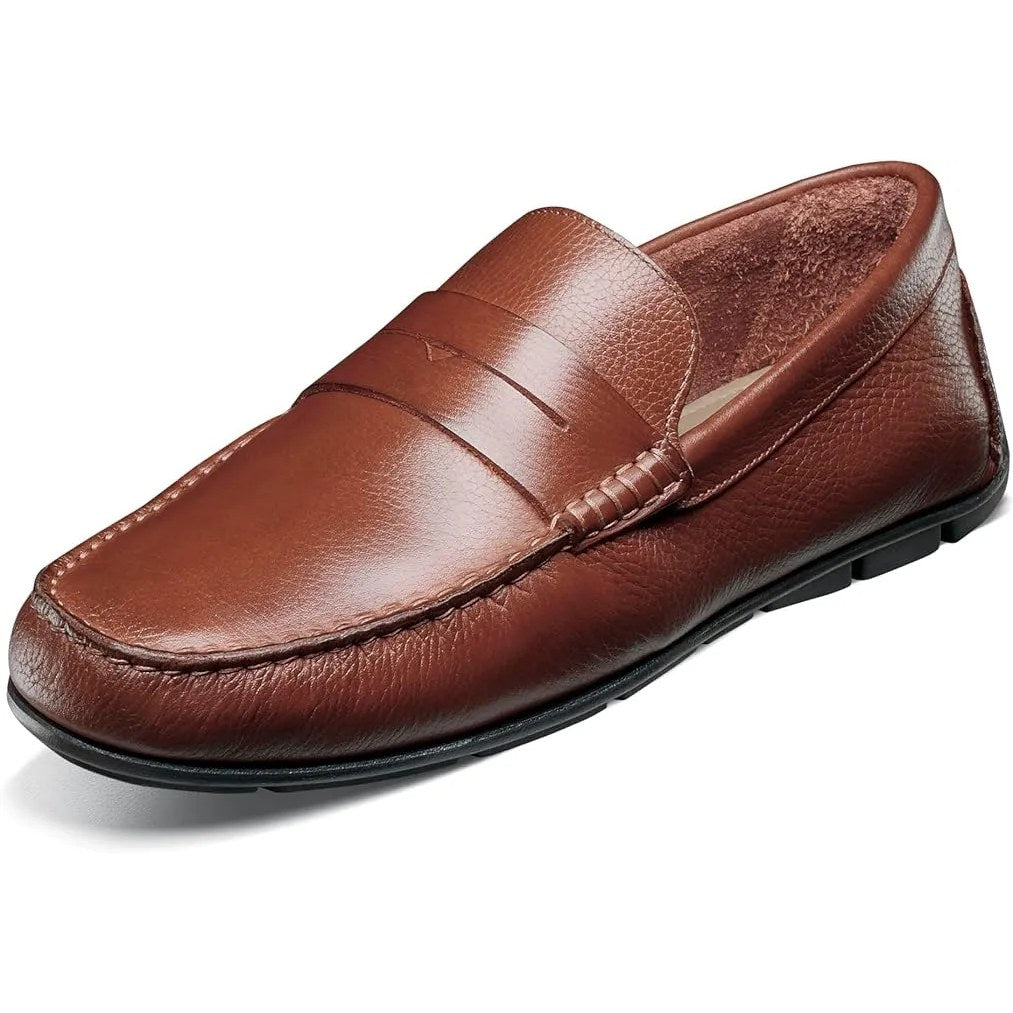 Florsheim Lago Penny Driver Men's Casual Shoe - Cognac Tum/Cognac Tam
