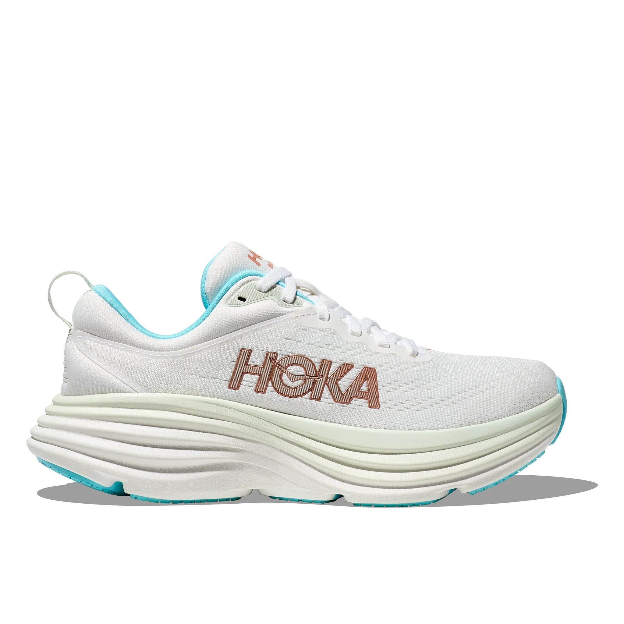 Hoka Bondi 8 Men's Running Shoe - Frost/Rose Gold