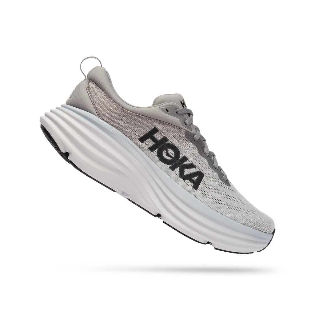 Hoka Bondi 8 Men's Running Shoe - Sharkskin/Harbor Mist