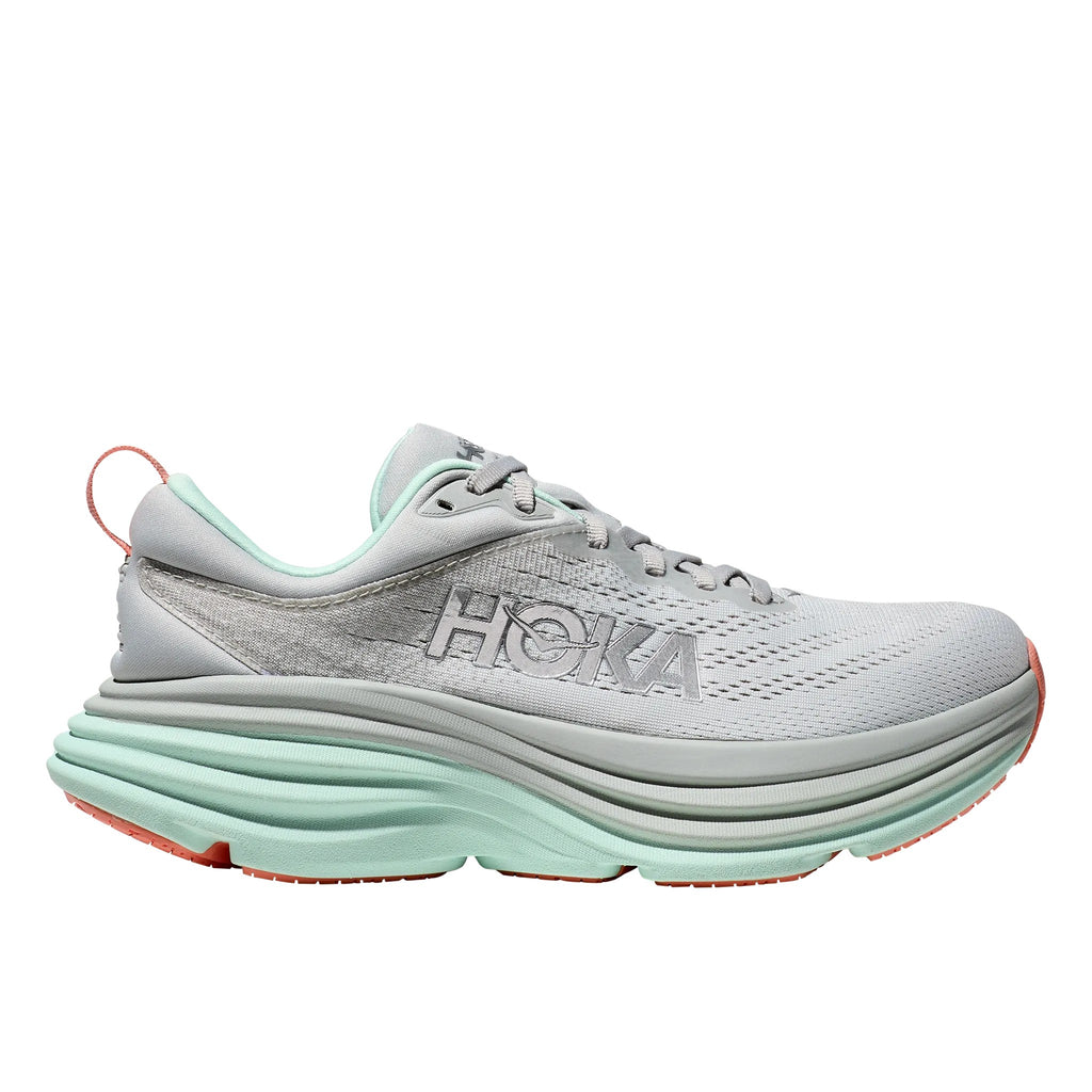 Hoka Bondi 8 Men's Running Shoe - Stardust/Aqua Breeze