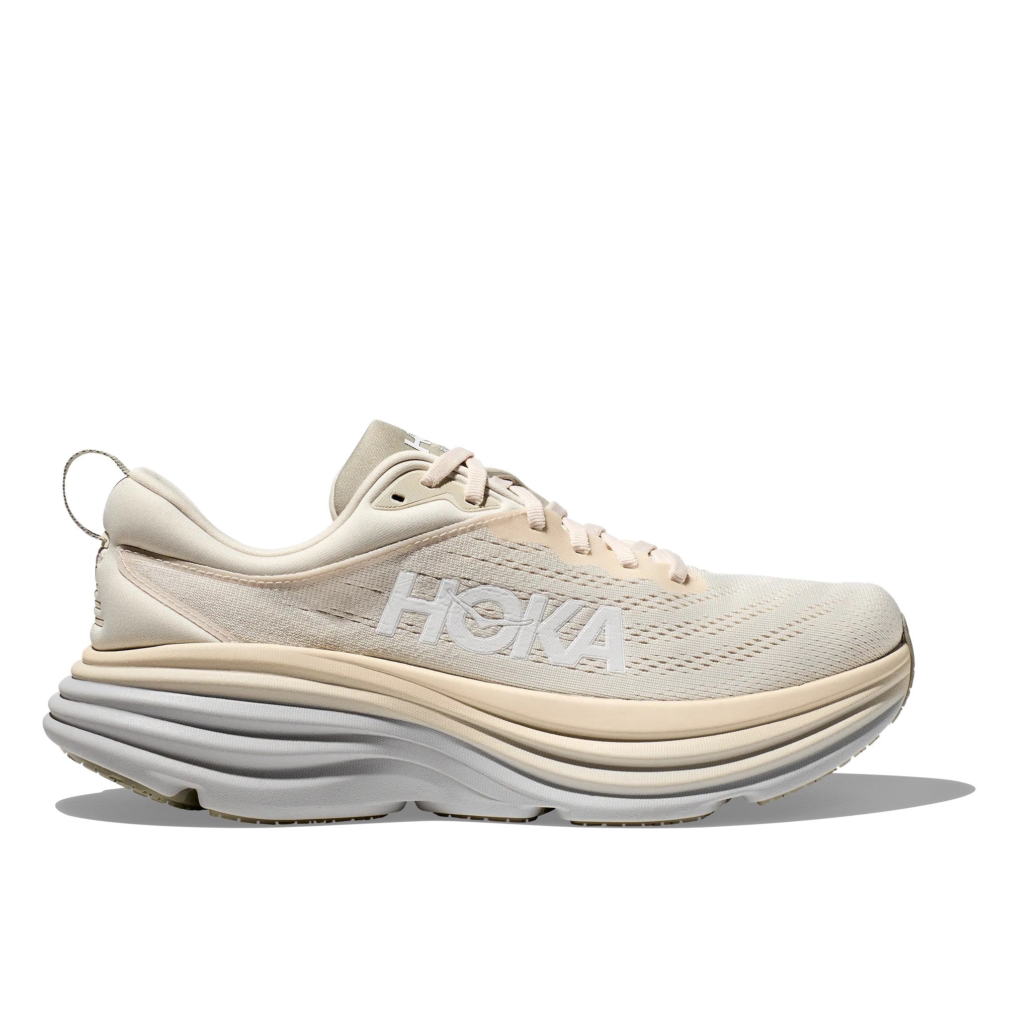 Hoka Bondi 8 Men's (Wide) Running Shoe - Oatmilk/Barley