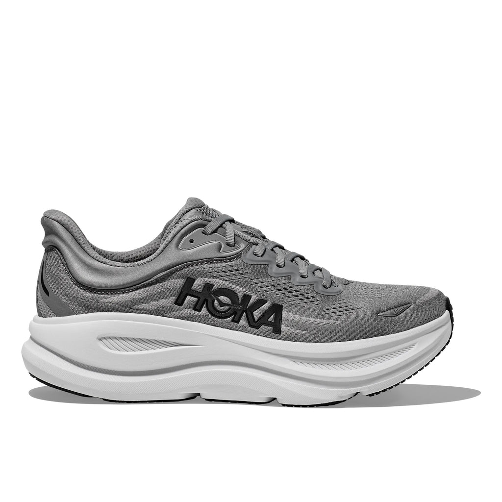 Hoka Bondi 9 Women's Running Shoe - Galactic Grey/Stellar Grey