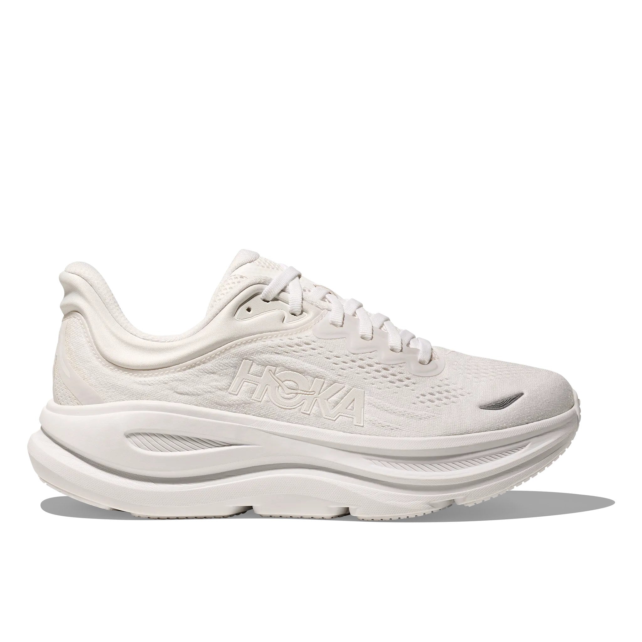 Hoka Bondi 9 Women's (Wide) Running Shoe - White