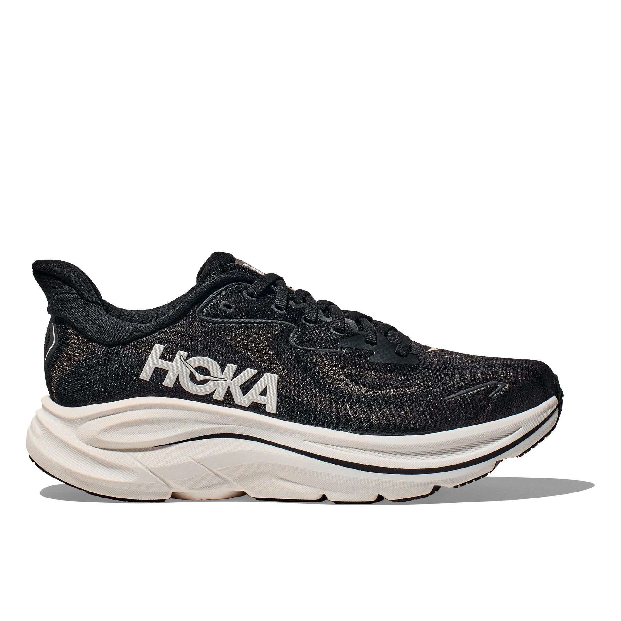 Hoka Clifton 10 Men's Running Shoe - Black / White