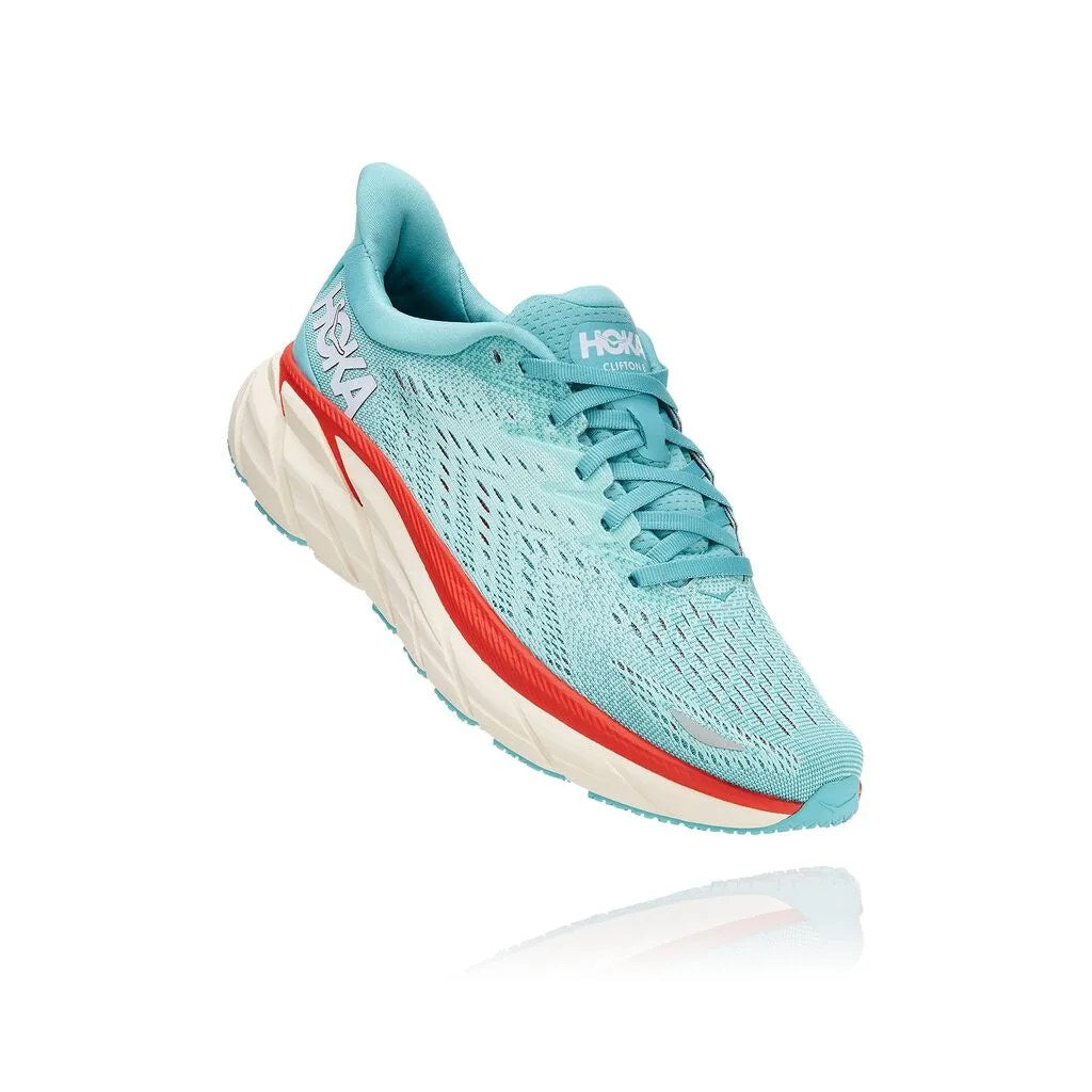 Hoka Clifton 8 Men's Running Shoe - Aquarelle / Eggshell Blue