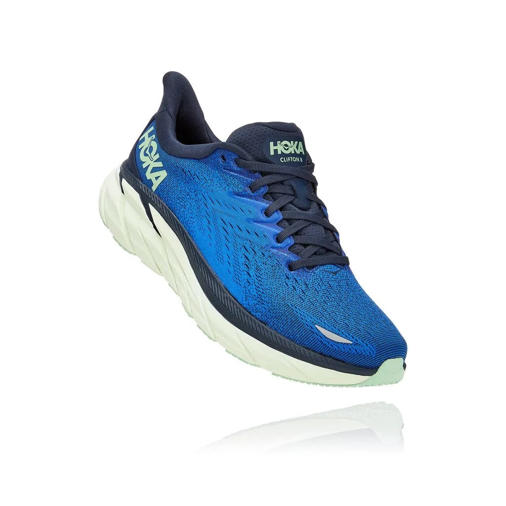 Hoka Clifton 8 Men's Running Shoe - Dazzling Blue/Outer Space