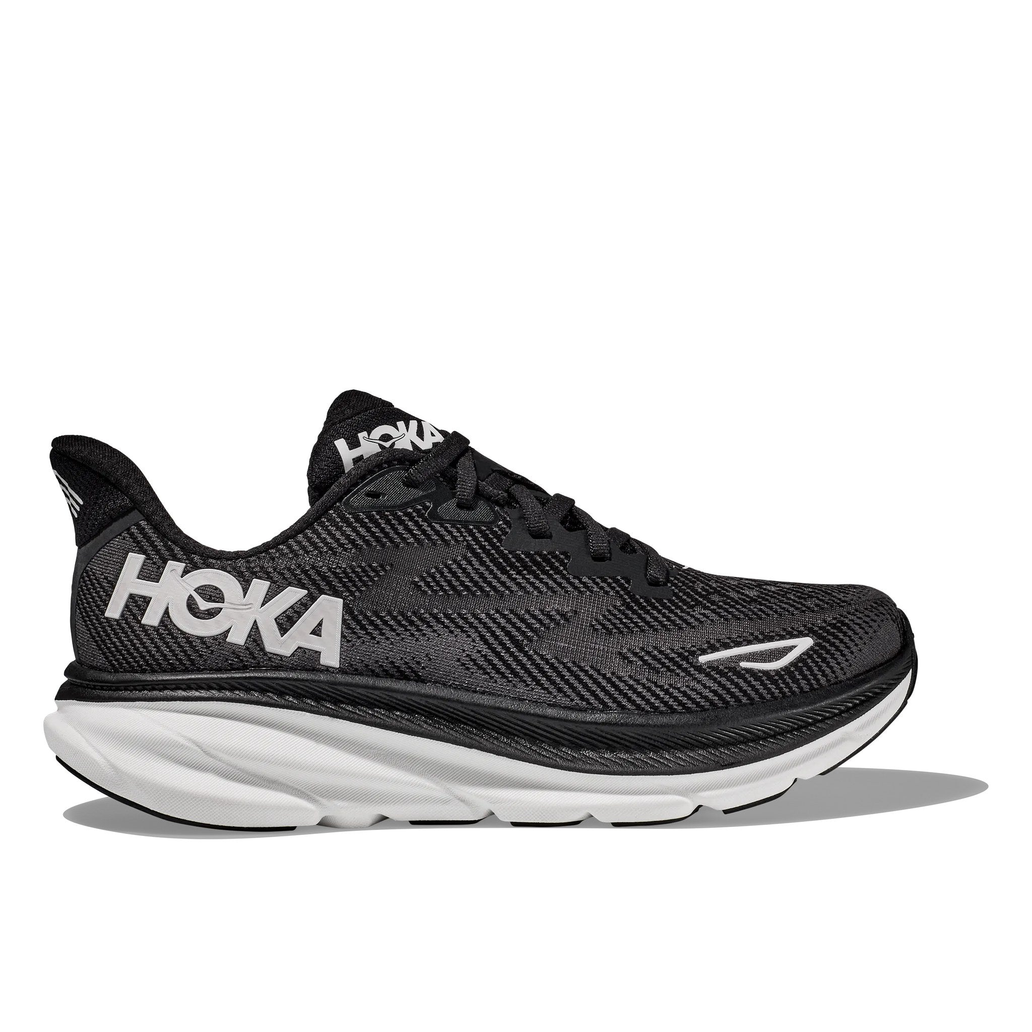 Hoka Clifton 9 Men's Running Shoe - Black/White