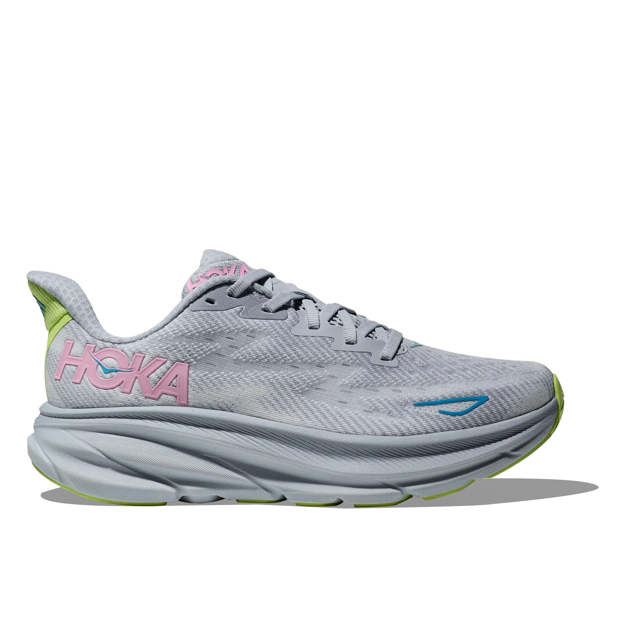 Hoka Clifton 9 Women's Running Shoe (Wide) Running Shoe - Gull/Sea Ice