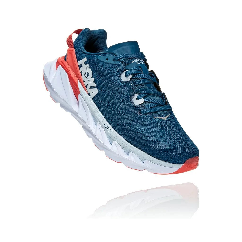 Hoka Elevon Women's Running Shoe - Moroccan Blue / Hot Coral