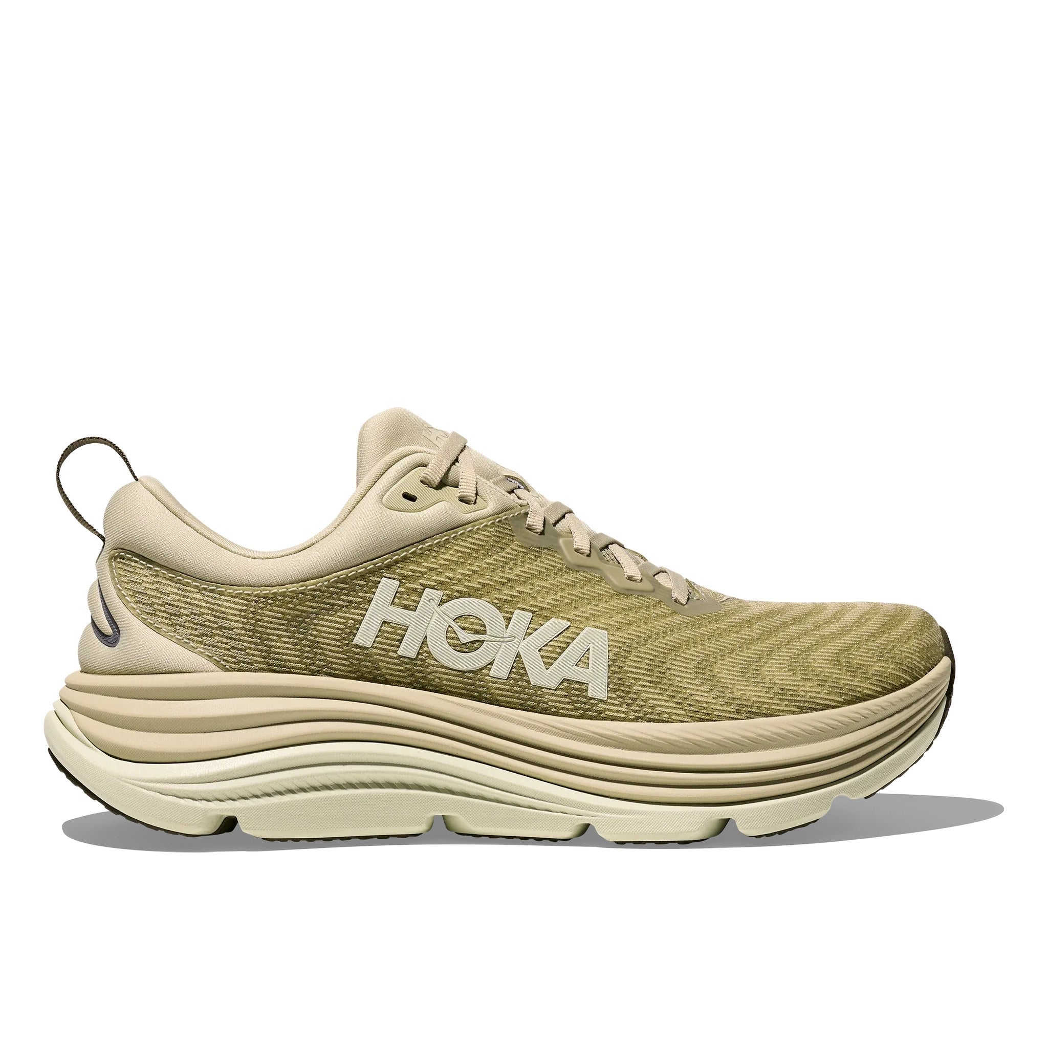 Hoka Gaviota 5 Men's Running Shoe - Oyster Mushroom/Truffle Salt