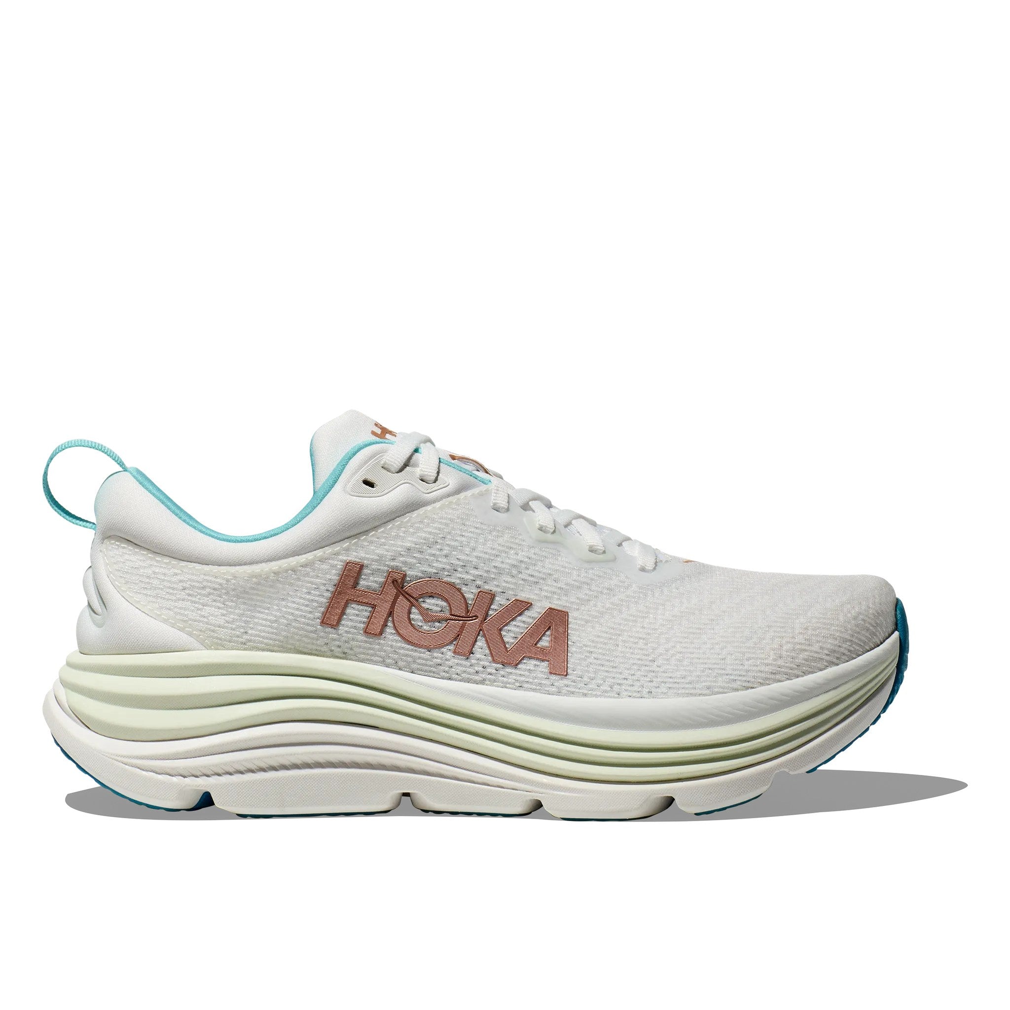 Hoka Gaviota 5 Men's (Wide) Running Shoe - Frost/Rose Gold