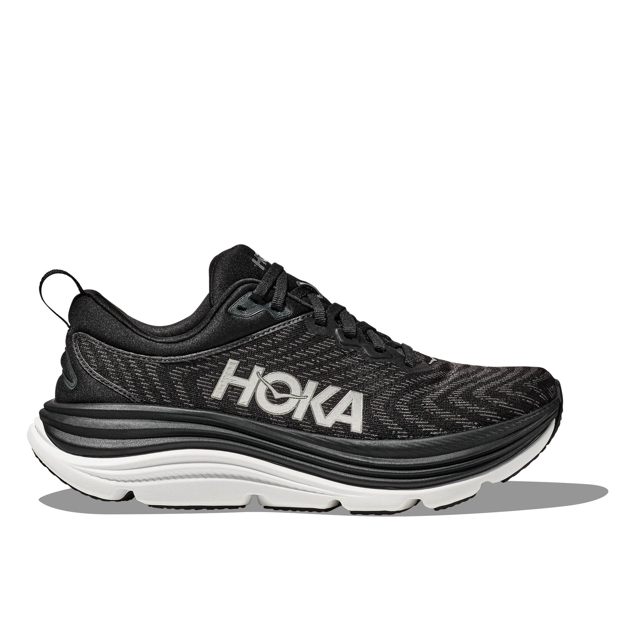 Hoka Gaviota 5 Women's Running Shoe - Black/White