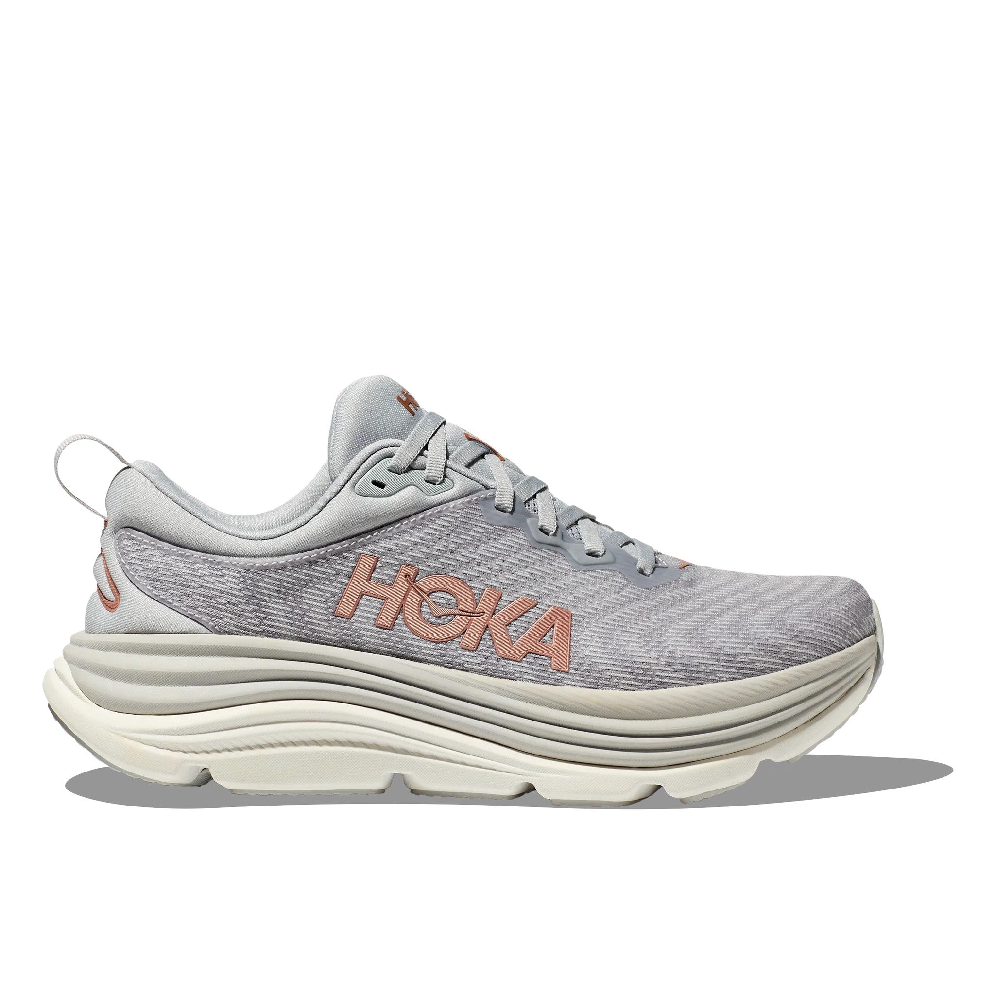 Hoka Gaviota 5 Women's Running Shoe - Harbor Mist/Rose Gold