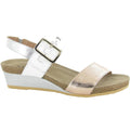 Naot Dynasty Wedge Women's Sandal - Rose Gold White Pearl Silver Combo