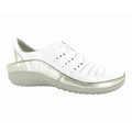 Naot Kumara Laced Women's Casual Shoe - White Pearl Leather Radiant Gold Leather