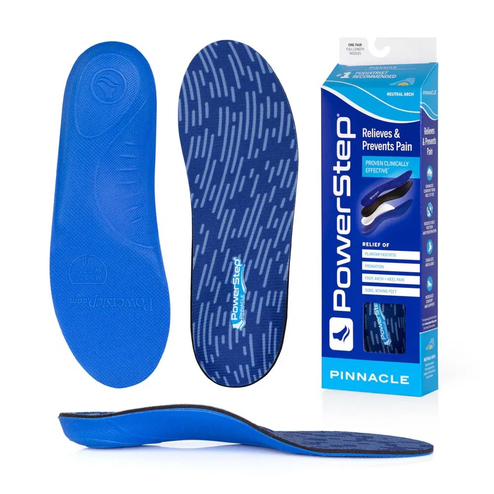 Powerstep Pinnacle Orthotic Insole - Blue