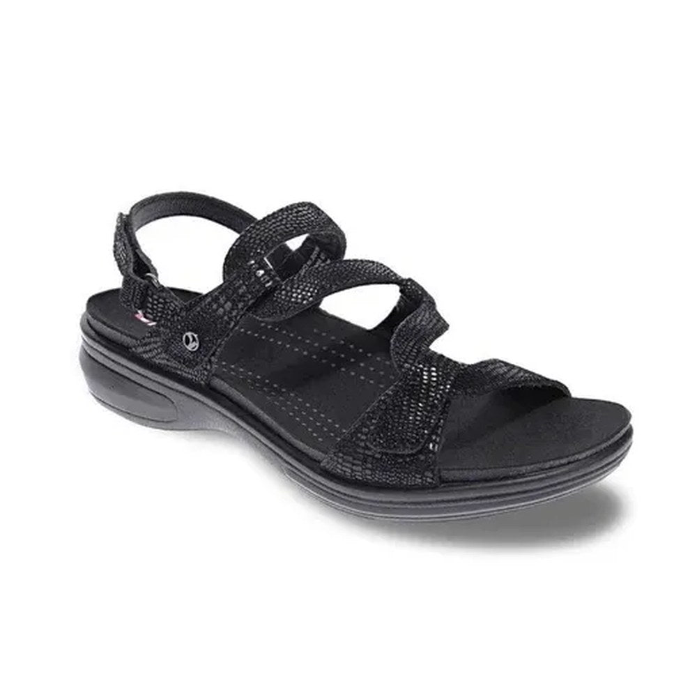 Revere Emerald Women's Sandal - Black Lizard