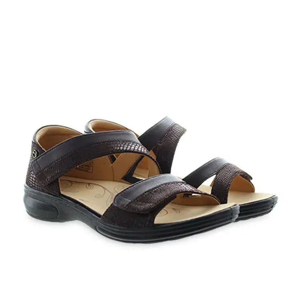 Revere Mauritius 2 Strap Bl Women's Sandal - Espresso