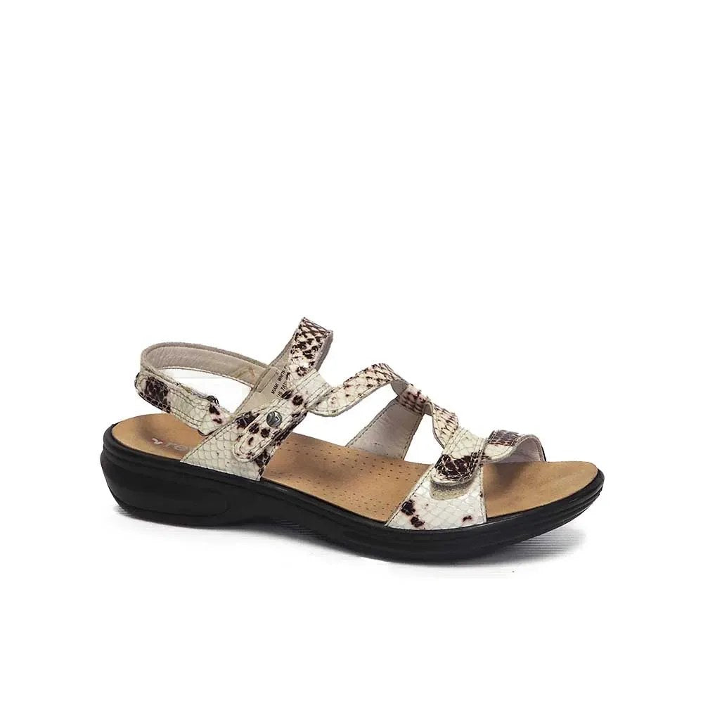 Revere Miami Women's Sandal - White Snake