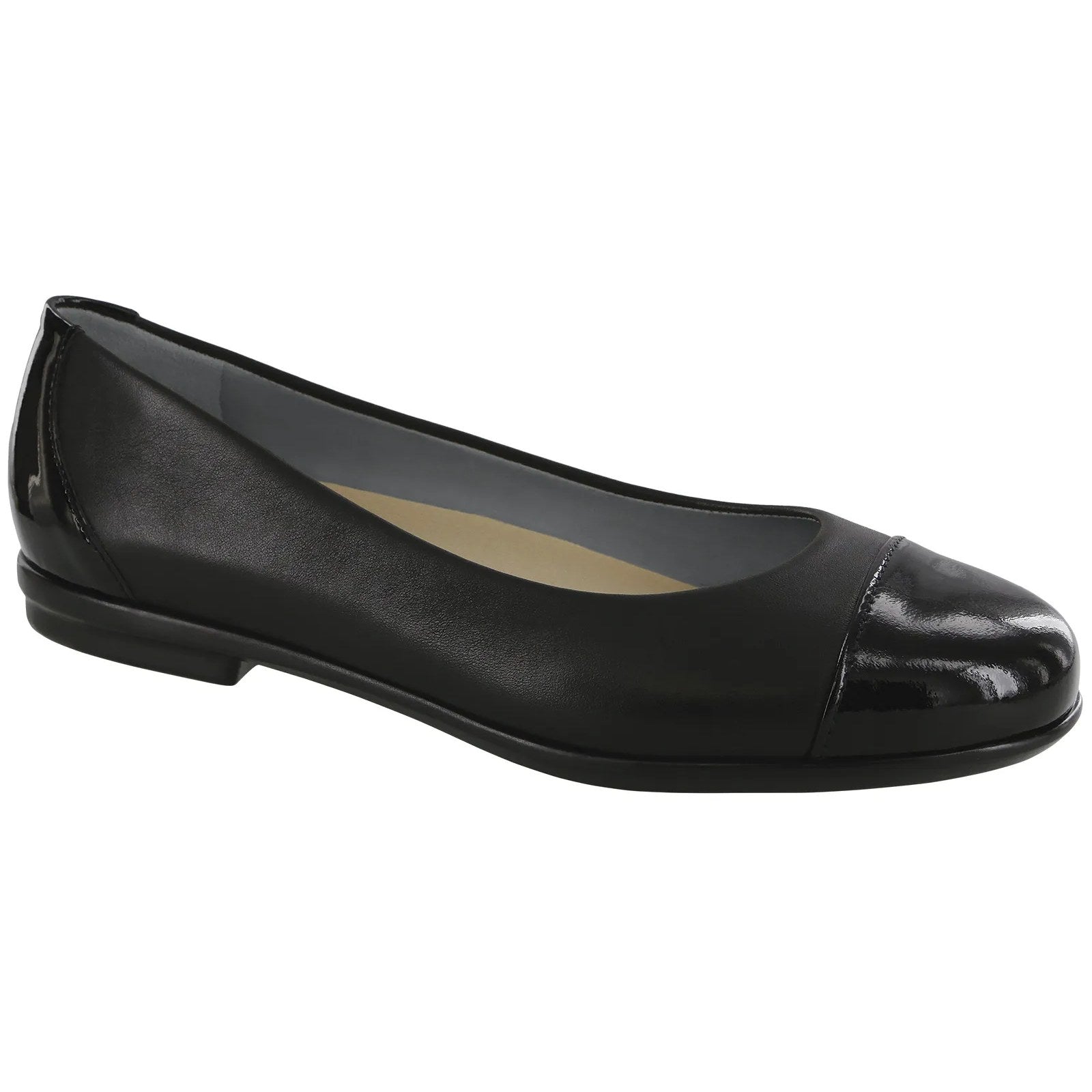 SAS Luxe Blk Suede/Pat Women's Casual Shoe - Black Suede / Pat