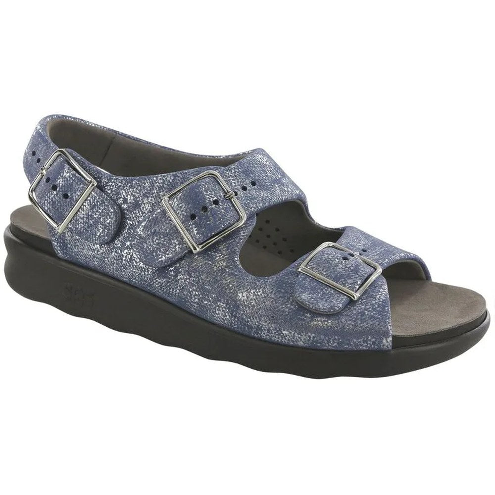SAS Relaxed Women's Sandal - Silver Blue