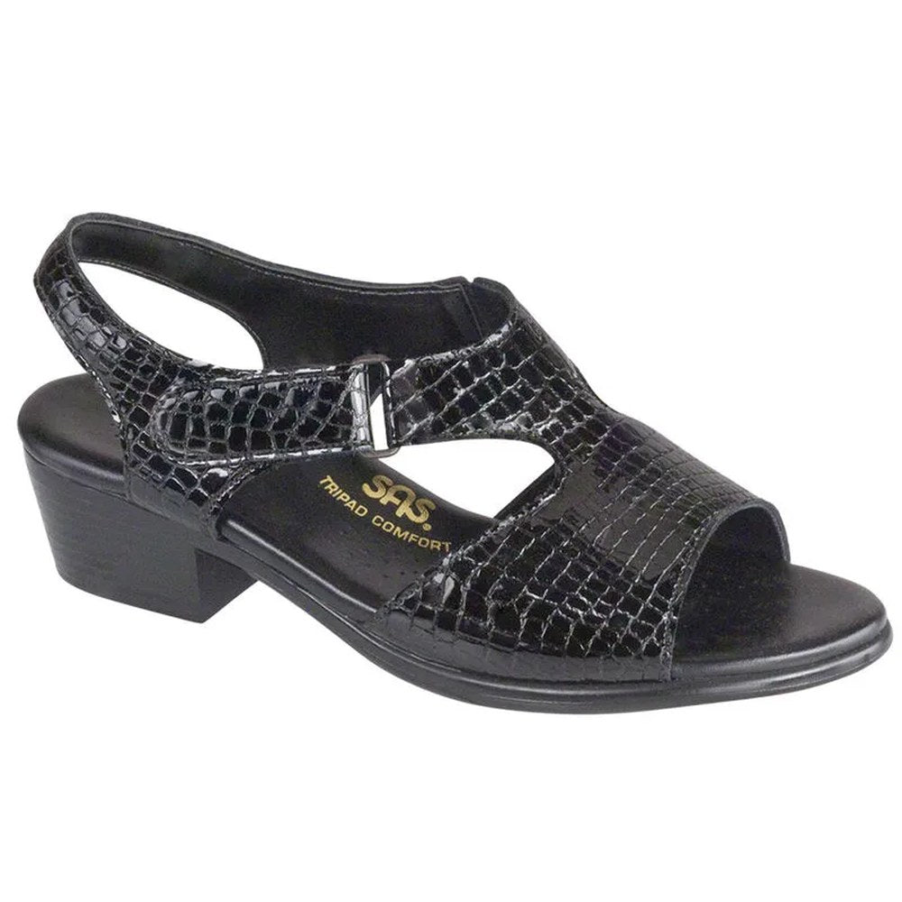 SAS Suntimer-C Heel Strp Women's Sandal - Black Croc